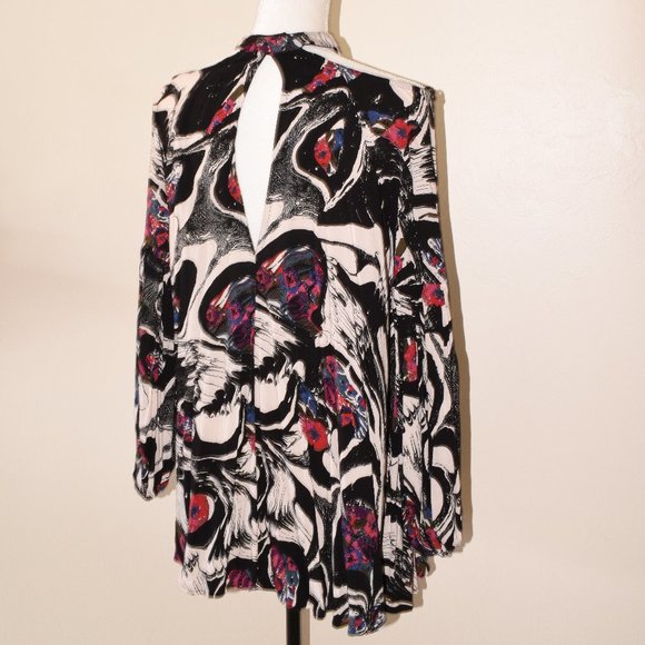 Free People XS Open Shoulder Blouse Tunic Dress - Picture 6 of 10